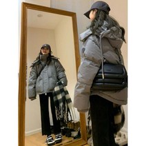 캐주얼 오피스룩 하객룩 자켓 다운 재킷면 패딩 의류 여성 디자인 감각 가을과 겨울 커플 코트 사랑