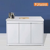 퍼스웰 인조대리석 아일랜드식탁홈바.수납고급형(WF_221), 화이트[422]