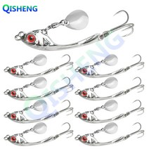 치승 스핀 바이브 9개입/세트 메탈 바이브 농어 삼치 광어 우럭 배스 스피너베이트, 실버-2#, 20g