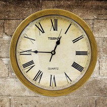 귀중품 벽걸이 금고 시계 엔틱 벽시계 비밀금고 비상금 보관함, 단품