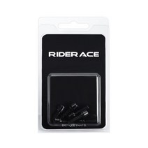 6 개/대 자전거 핸들 바 나사 티타늄 도금 다채로운 스테인레스 스틸 M5 * 18MM MTB 막대 줄기 라이저 볼트, [01] Black