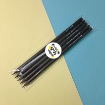 incolor 수능연필 수능대박기원 OPP 5본입 흑목연필세트, 2번 스티커세트