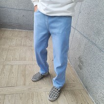 일이오 남자 따뜻한 융기모 밴딩 청바지