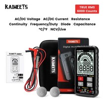 KAIWEETS KM601 9999 카운트 디지털 Multimeter1000V 10A 테스터 미터 옴 Hz 커패시턴스 REL True RMS AC DC DMM Multitester, [01] HT112B