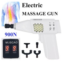 새로운 전기 수정 총 카이로 프랙틱 조정 도구 900N 강도 척추 마사지 치료 뼈 통증 완화, EU Plug