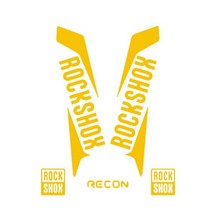 차량셀프도색 자동차보수 RockShox RECON 스타일 자동차 오토바이 산악 자전거 프론트 포크 용 패션 스티커, 04 yellow_04 40cm