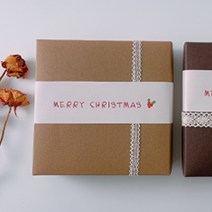 새담 PB15 크리스마스 열매 띠종이 10장 / 성탄절선물 포인트 띠지