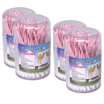 귀청소 귀이개 목화솜 일회용면봉 4p 귀지파게 귀지