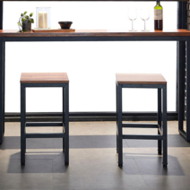 [방문설치] 크라운퍼니쳐 멀바우원목 슬림 홈바테이블 3size, (W)1600 x (D)300 x (H)890mm