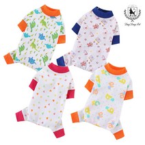 딩동펫 강아지옷 소매배색 사계절 올인원, 색상:소매배색 사계절 올인원 핑크 하트_XS