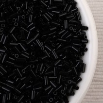 [3506]막대비즈 3mm 검정(401) 10g