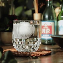 Cisty 다이아 웨이브 패턴 언더락 하이볼 양주잔, S4 언더락400ml