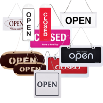 매장 가게 open close 팻말 오픈 클로즈 안내판 양면 사인걸이 인테리어, 기본형