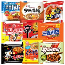 [오뚜기/농심/삼양/팔도]봉지 라면x20봉外 신라면 스낵면 진라면, B 상품선택:134 삼양짜짜로니 12개