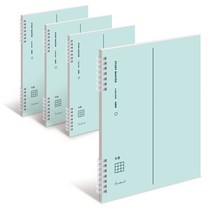뮤니드 It spring 좌철 2분할 그리드 노트, 민트