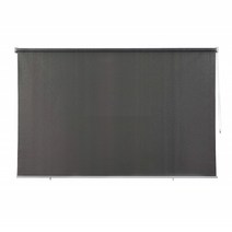 발코니 창 썬 스크린 그물 방풍 방수 롤러 블라인드 개인 정보 보호 그늘 커튼 anti-uv sun shade net mulity color, 블랙 1x1.8m