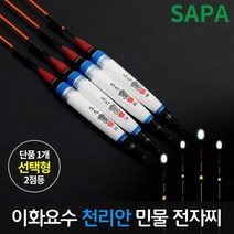 이화 요수 천리안 2점등 LED 민물 전자 낚시 찌, 녹색 43cm