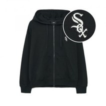 (정품)MLB 엠엘비 베이직 미디움 로고 후드집업 CHW (Black)
