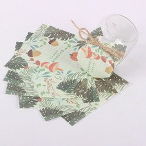 입구밀봉 포장지 푸딩한봉 종이 꿀병 소가죽지 창의적 병뚜껑 택배 선물포장 병, 다크 그레이 005-11X11cm 50매