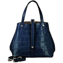 여성 숄더백 발코스 BARCOS 악어 형 푸시 샤이닝 가죽 핸드백 ONESIZE