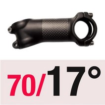 CYCLOVING 초경량 카본 자전거 스템 6 17 도 MTB 로드 마운틴 31.8MM 60/70/80/90/100/110/120/130MM, 17 Degrees 70mm