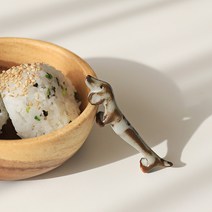 오반자이 시노 강아지 닥스훈트 도자기 수저받침 젓가락받침, 시노강아지젓가락받침[1p]