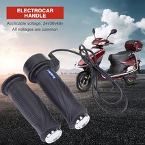 컨트롤러 스로틀 겸용 전동 경량 Twist Throttle Grip 24/36/48V Accelerator for Electric Bicycle E-bike, 한개옵션0, 한개옵션1