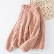 플리스자켓 기능성긴팔 2020 가을 소녀 플러시 코트 어린이 부드러운 터틀넥 착실히 보내다 따뜻한 어린이 39s 산호 양털 지퍼 재킷 소녀 new p338