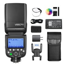 [Godox 정규 대리점] Godox V860III-C 플래시 스트로브 2600mAh 리튬 2.4G 무선 HSS 18000s TTL 카메라 스피드 라이트 Canon 대응