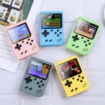 테트리스게임기 소형 아날로그 오락기 생일선물, 핑크