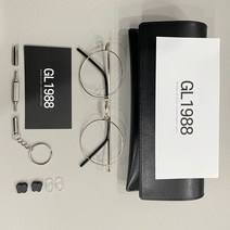 안경사가 직접 만든 티타늄 블루라이트차단안경 맞춤 근적외선차단 GL1988, 52일반코받침, 블루+변색브라운, 블랙