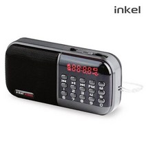 인켈 효도라디오/IK-WR10/TF 2개재생/FM라디오, 블랙