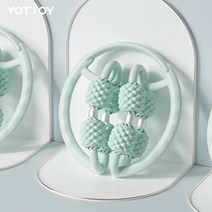 폼롤러 다리마사지기 링클램프 레그롤러 슬림 허벅지 종아리 근육 이완 슬림 레그신기 다용도 거품축, 04.  파인애플 프로 이중 레그 홀더 천청