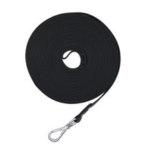 서핑리쉬방수 개 목줄 긴 PVC 청소하기 쉬운 견인 로프 리드 소형/중형/대형견용 1.5m/3m/5m/10m/15m/20, 01 Black_01 1.3cmX1.5m