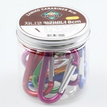 등산고리 차박 캠핑장비 카라비너 8cm 10p 비박 노지차박 캠핑비너 비나