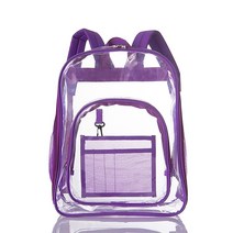 캐주얼 심플 투명 방수 비치 물놀이 PVC 백 팩 가방 보라 투명백팩 여행가방백팩 여성캐주얼백팩 여자캐주얼백팩