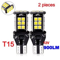 Canbus LED 신호등 자동차 웨지 사이드 클리어런스 백 파크 램프 T15 W16W 12V 3030 SMD 7500K 화이트 T10 W5W 2 개, T15 W16W White