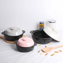 다소니 IH 인덕션용 내열뚝배기(소중대) 내열냄비, (대) 아이보리