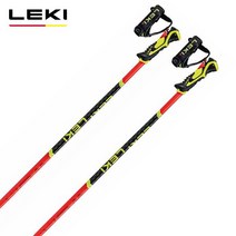 LEKI 레키 스키폴 SL 스톡 WCR LITE 3D / 월드컵 레이싱 라이트, 110cm, 네온 핑크