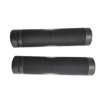 2x 자전거 핸들 바 그립 도로 BMX 용 고무 MTB 자전거 핸들 그립, 12.5cm, 플라스틱, 검은색