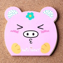 캐릭터 동물 메모지 40매, 본상품선택_WB5F934