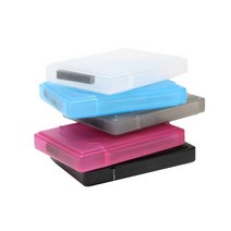 외장하드2테라 외장HDD 호환 복구 백업용 2.5 인치 ide sata 하드 드라이브 외부 하우징 하드 드라이브 보호 디스크 색상 투명 플라스틱 보관 상자 하우징 휴대용 57, 1pcs 무작위 색상