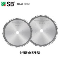 에스비 원형톱날 목재용 9인치 80날 2.4T 각도절단기 원형톱 당가루톱날 목공 팁쇼, 230x80날x2.4Tx25.4