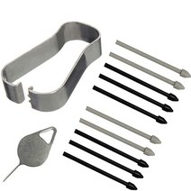 2팩 Eaglewireless 스타일러스 S 펜 교체 팁 펜촉 삼성 갤럭시 탭 S8/S8 플러스/S8 울트라+이젝터 핀