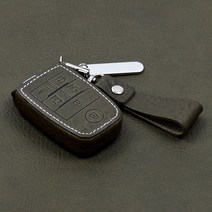 리츠S 올뉴카니발 기아 6버튼 가죽차키케이스, 올리브, 리츠S K-04