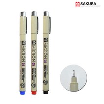 [씨엠몰-JS] 사쿠라 피그마 마이크론 05 (0.45mm) 캘리 일러스트 만화그리기, 1개, 빨강