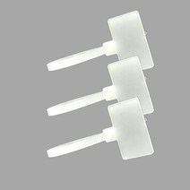 이름표 걸이 다용도 네임택 마크타이 케이블 타이 100P, 외네임100P, 1개