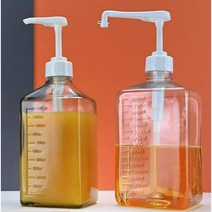 시럽 디스펜서 유리병 펌핑기구 정량 카페 업소용, A타입-8c+1600cc