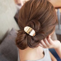 포니테일 골드 실버 라운딩 머리고무줄 머리끈 헤어끈