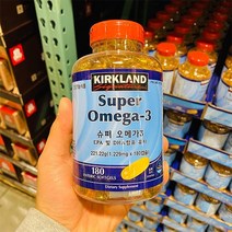 [커클랜드] 슈퍼 오메가3 장용성 캡슐 180CT (대가상회), Omega3